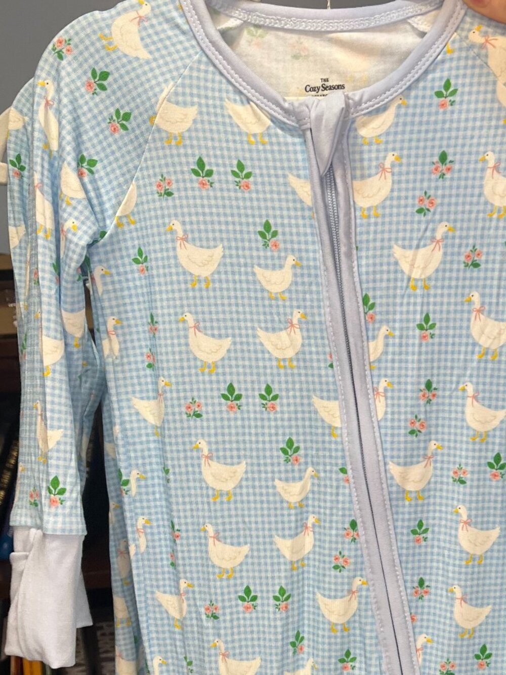 Silly Goose Bamboo Zippy Pajamas Baby 6-12M NWT Soft Stretchy Romper